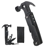 Portable Multifunctional Pliers Folding Stainless Steel For Outdoor Survival Camping Hunting Claw Hammer with Nylon Sheath 1