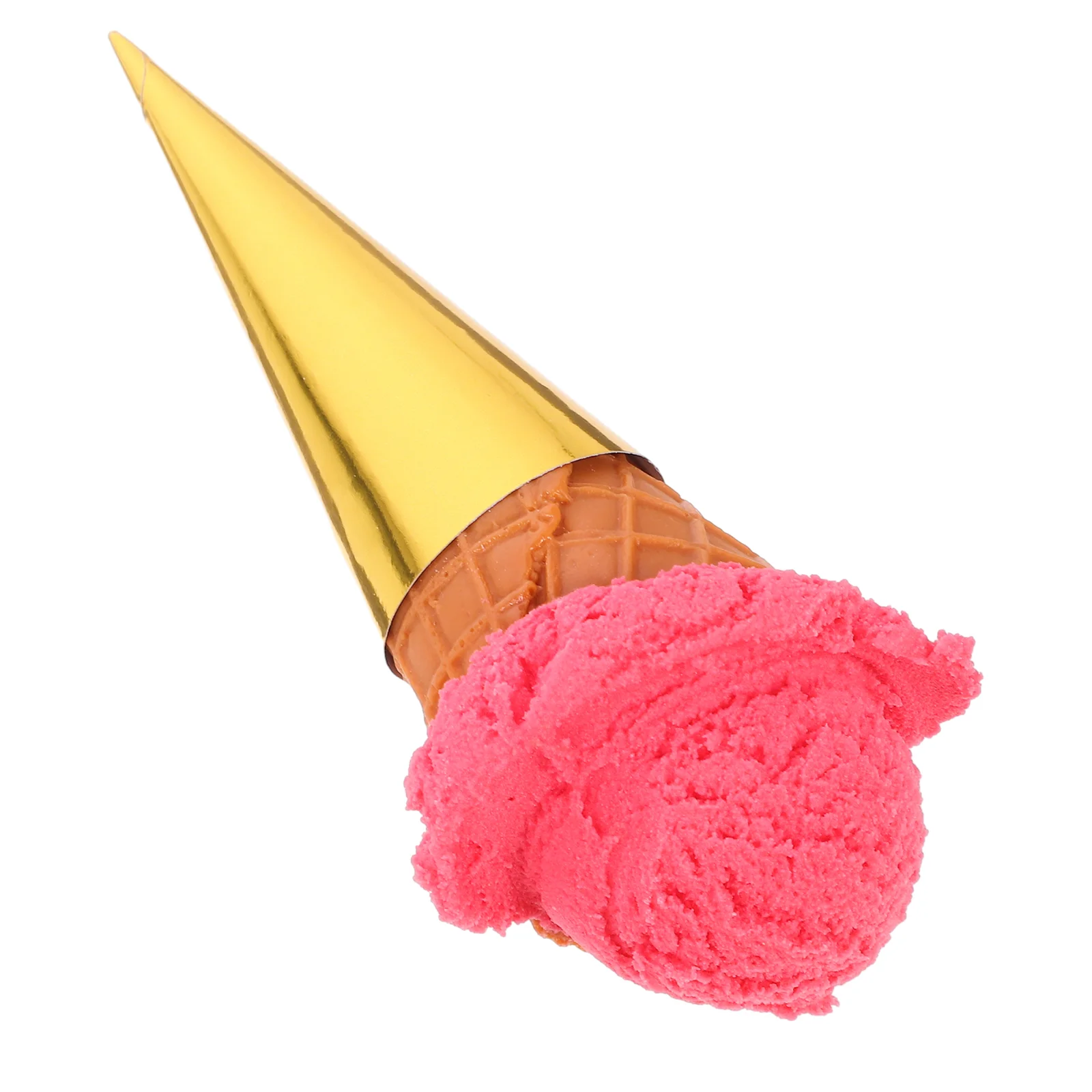 

Simulation Ice Cream Fake Toy Pretend Play Cone Prop Realistic Dessert Photographic Shop Display Coffee Bar Accessories Model