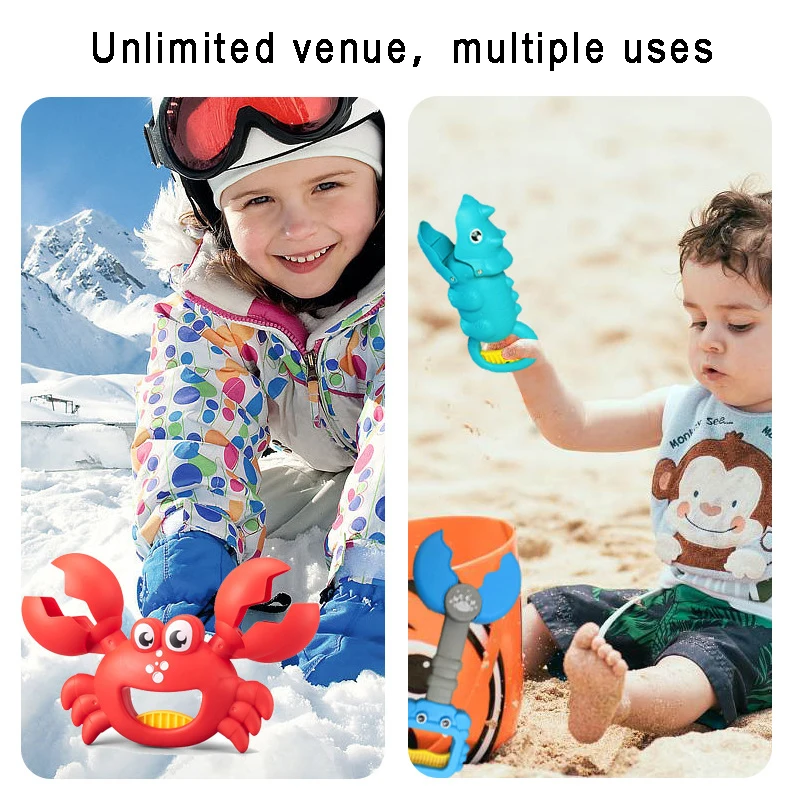 Animal Sand Grabber Baby Bath Beach Toys Sand Play Lobster Claw Beach Accessorie Snow Outdoor Summer Swim Pool Bathtub Kids Toys 2