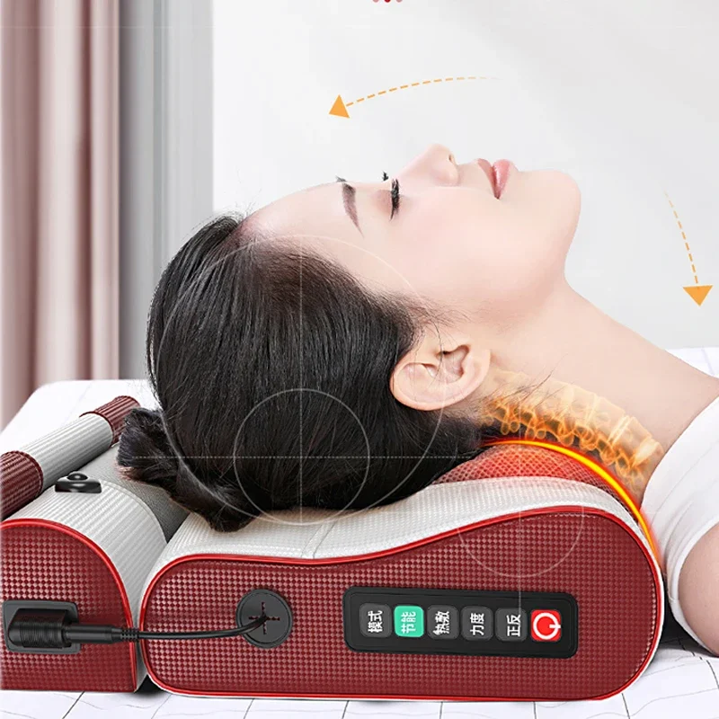 Cervical Vertebra Massager, Neck, Back, Waist, Neck, Shoulder, Whole Body, Multifunctional Household Pillow Artifact
