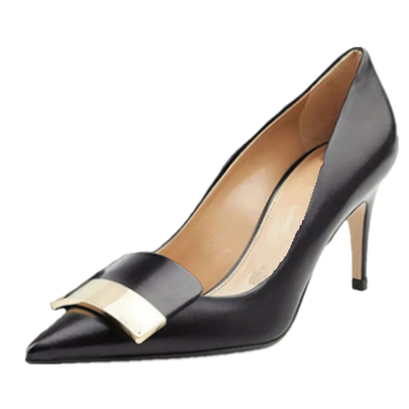 2022 Women Party Bridal Wedding Shoes Luxury Pumps Metal Plate Glitter High Heels Ladies Stiletto Dress Pointed Toe Bombas Mujer 6