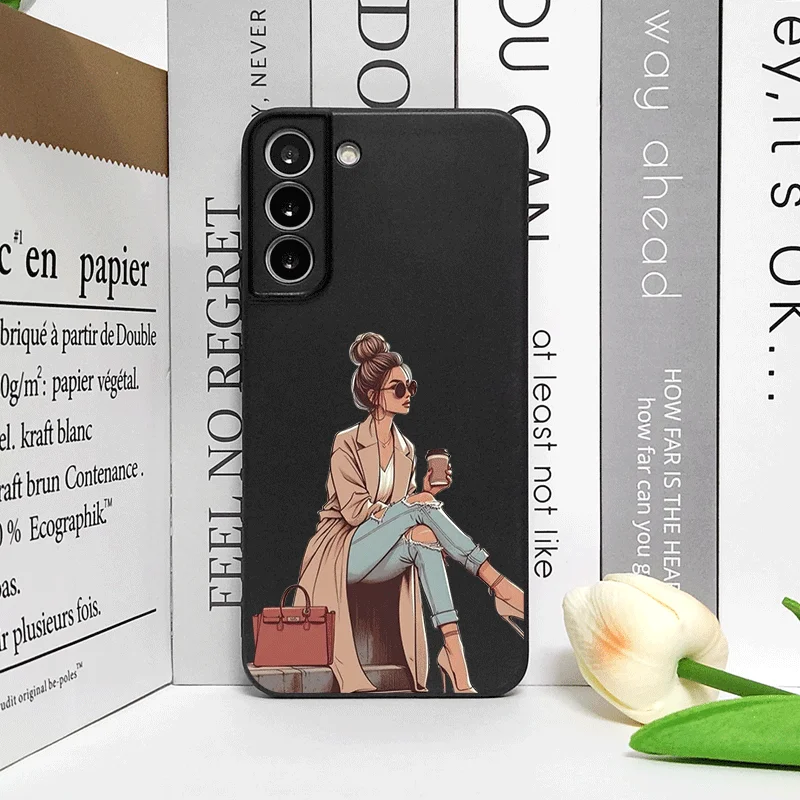 Girl Women Coffee Miss Phone Case for Samsung Galaxy A15 A13 A14 A55 A16 A54 A53 A52 A51 A71 5G Fashion Lady Female Soft Covers 5 Girl Women Coffee Miss Phone Case for Samsung Galaxy A15 A13 A14 A55 A16 A54 A53 A52 A51 A71 5G Fashion Lady Female Soft Covers – Bild 5