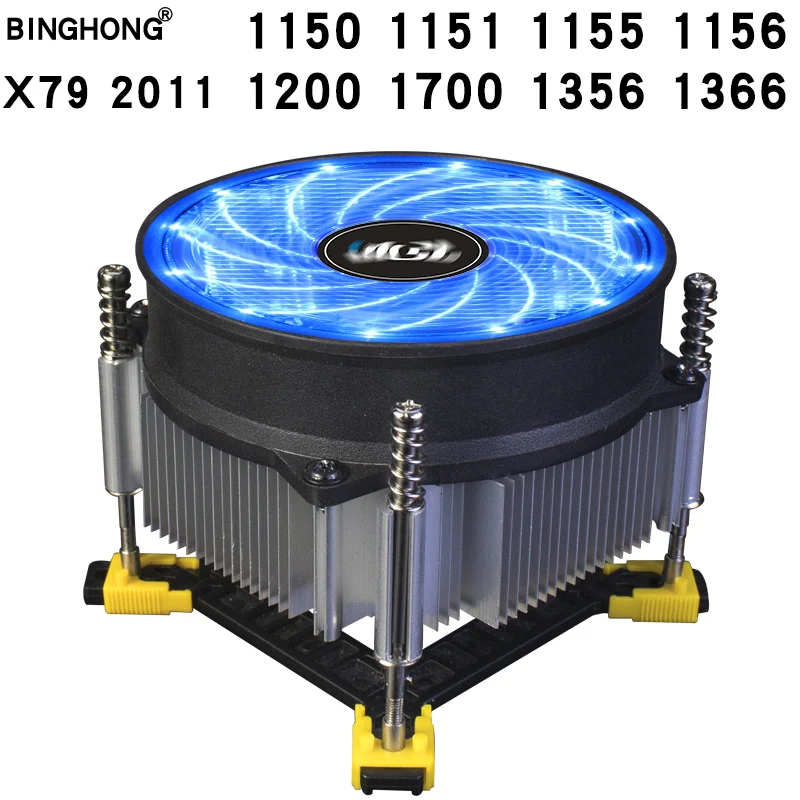 Placa-mãe Computador Cpu Fan Parafuso Núcleo de Cobre Fios Pwm Mute 90 mm Cooler 115x 1200 1700 1356 1366 X79 2011