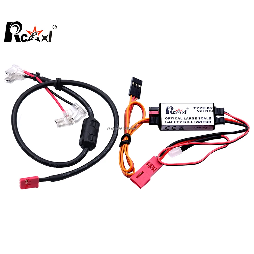RCEXL RC Model Remote Safety Kill Switch Stop Switch for RC Gasoline Engine Airplane DLE