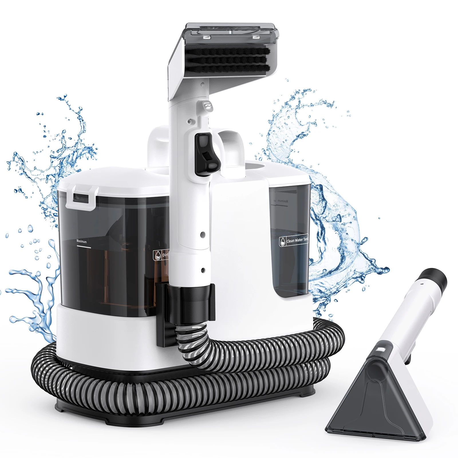 Lubluelu v5 Carpet Cleaner 14kPa Strong Suction, Effortlessly Removes Stubborn Stains Carpet Washing Vacuum Cleaner and Couch