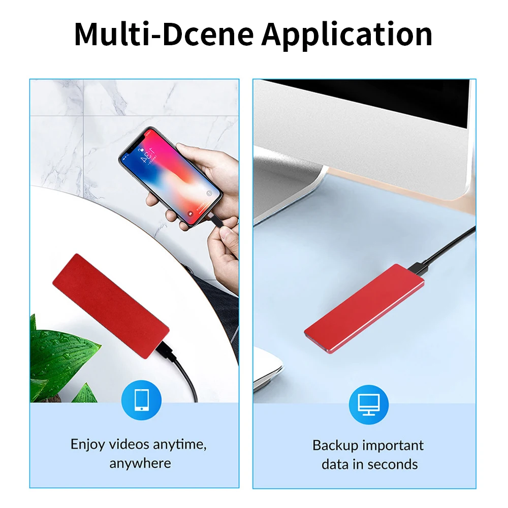 TISHRIC M2 SSD Case M.2 Nvme SATA SSD Enclosure NVME SATA Dual Protocol 10Gbps USB 3.1 Gen2 USB C Supports M and B&M Keys