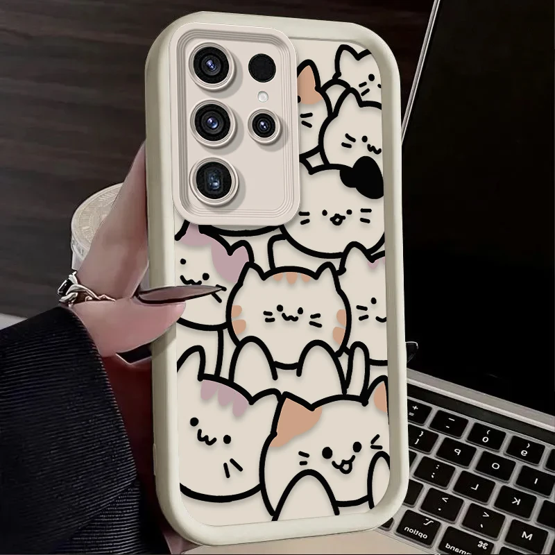 Cute Cat Cartoon Silicone Phone Case