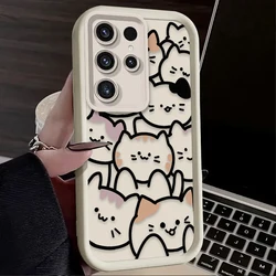 Cute Cat Cartoon Silicone Phone Case - S23 Plus (1)