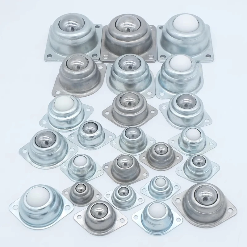 1-10pcs CY-12A/15A/18A/19A/25A/30A/38A Roller Ball Transfer Bearing Caster Round Durable Wheel Caster Omni Ball Transfer Unit
