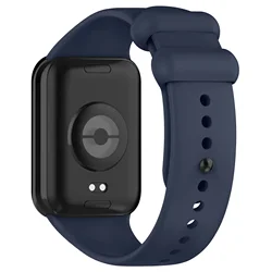 Silicone Sport Watchband Bracelet Replacement Strap for Mi Band 9 Pro (MIidnight Blue)