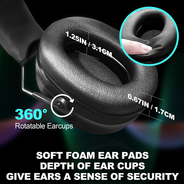 HOCAZOR Hearing Protection Earmuffs