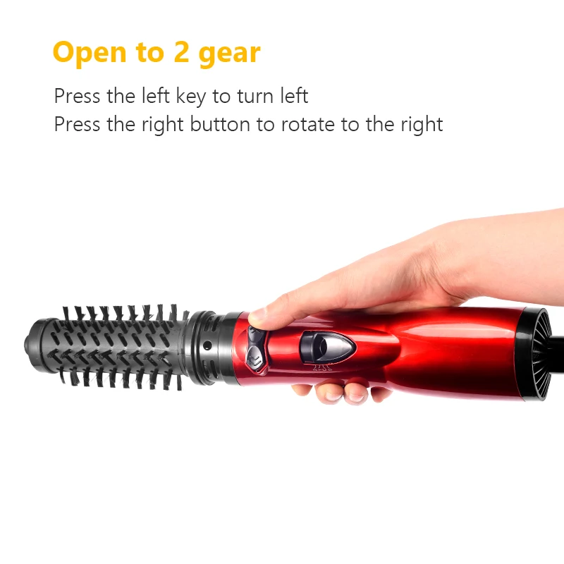 Hair Dryer Brush 2 In 1 Hot Air Spin Brush Curling Straightening Styling Auto-Rotating Ionic Round Blow Dryer Volumizer hair dryer hair straightener hair curler hair tools