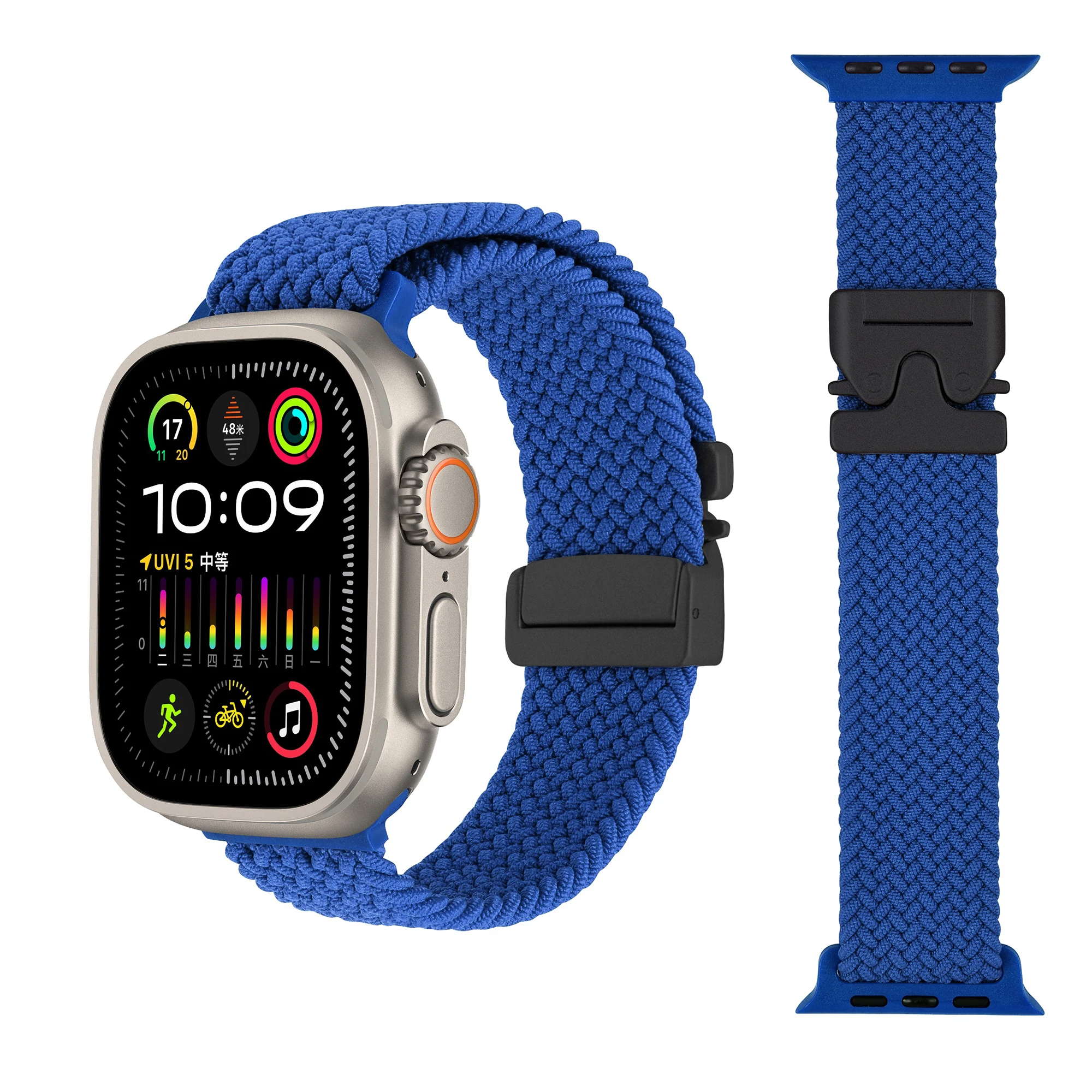 Nylon Braided Strap with Parachute Metal Buckle
