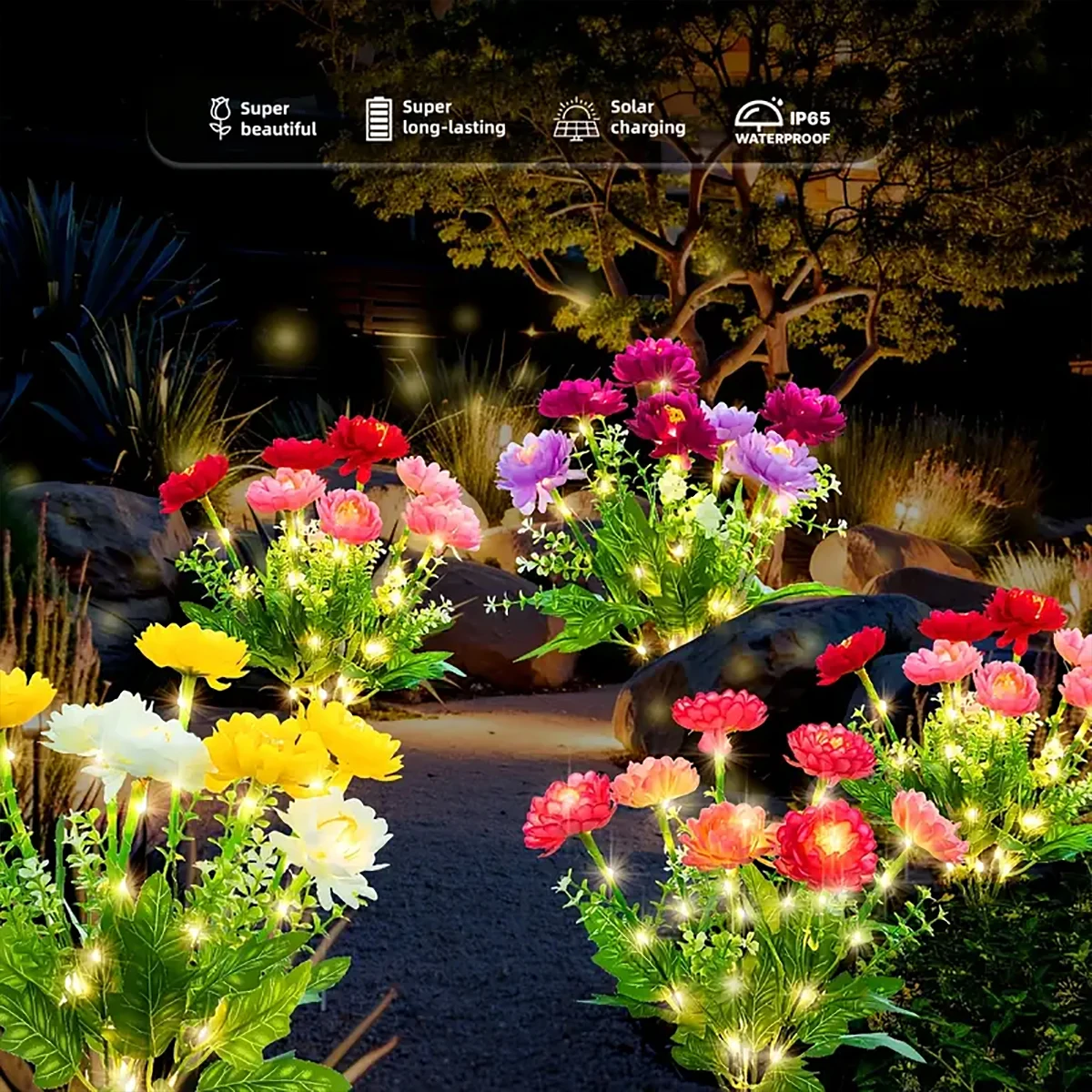 Radiant Solar Snowdrop Garden Light – Outdoor Decorative LED