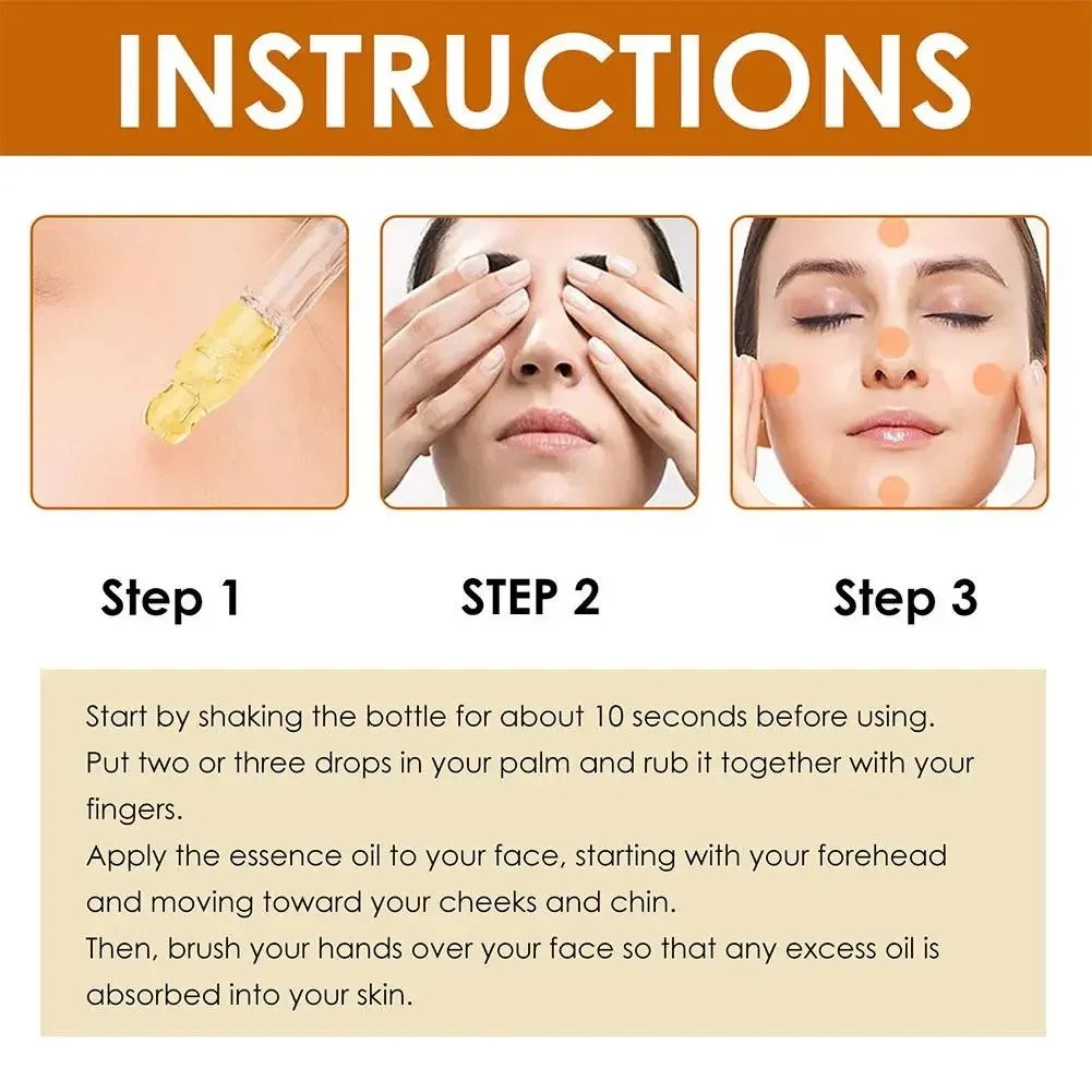 Collagen Face Serum Face Moisturizing Fade Fine Lines Brightening Facial Serum Lifting Neck Skin Care 30ml 6