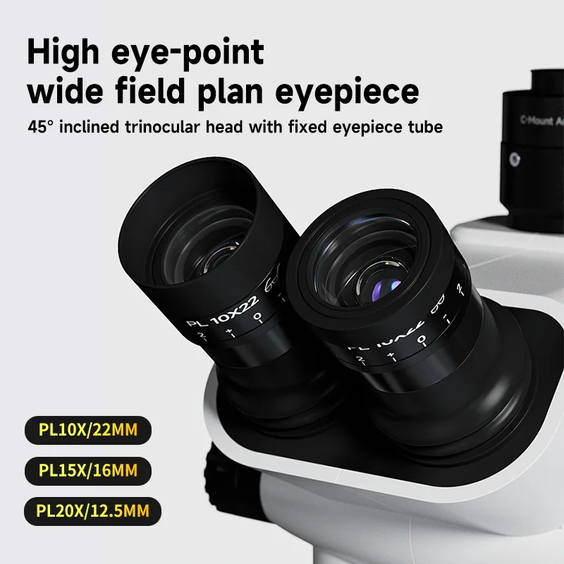 Original SDPTOP SZN71TR True Triocular Microscope 6.7-45 Continuous Zoom Maintenance Mobile Phone Stereo Microscope