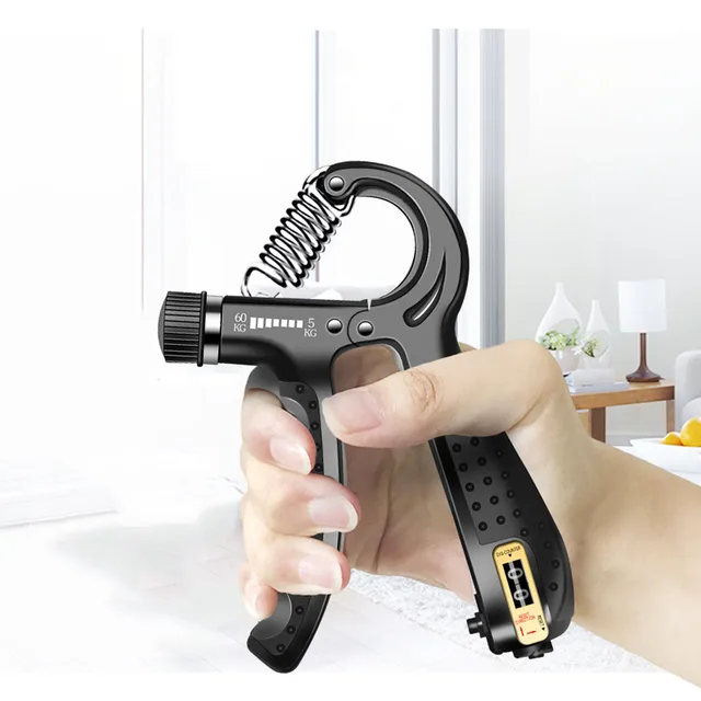 Gripper Adjustable R-Type Hand Grip Exercise Countable Strength Exercise Strengthening Pliers Spring Finger Pinch Wrist Expander 2