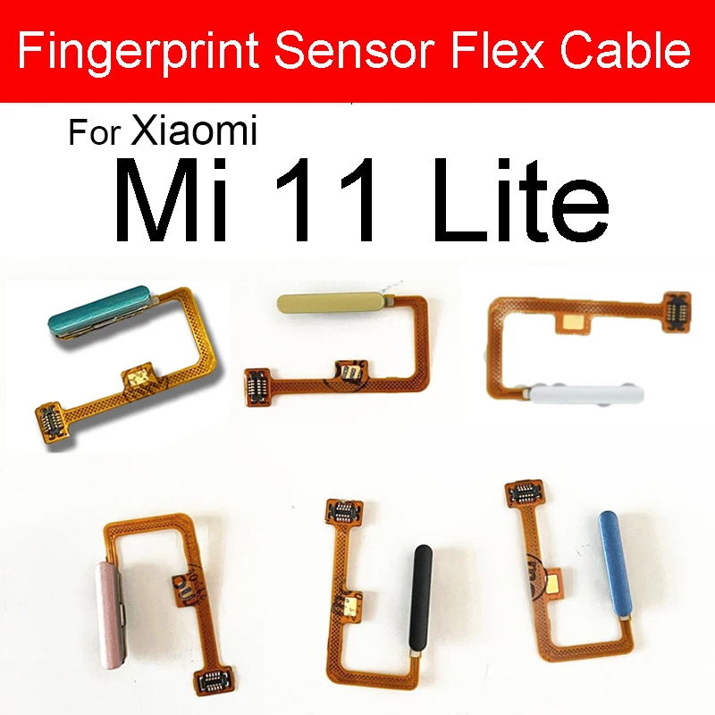 Finger Print Sensor Connector For Xiaomi Mi 10T 11T Pro Mi 10T 11 Lite M2101K9G Touch Sensor Power Button Fingerprint Flex Cable flex cable fingerprint flex cable