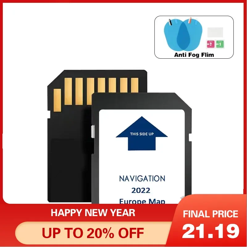 Europe Navigation Sd Map Software Gps Sat Nav Card 2022 Per Iveco Stralis Hi-Way Car