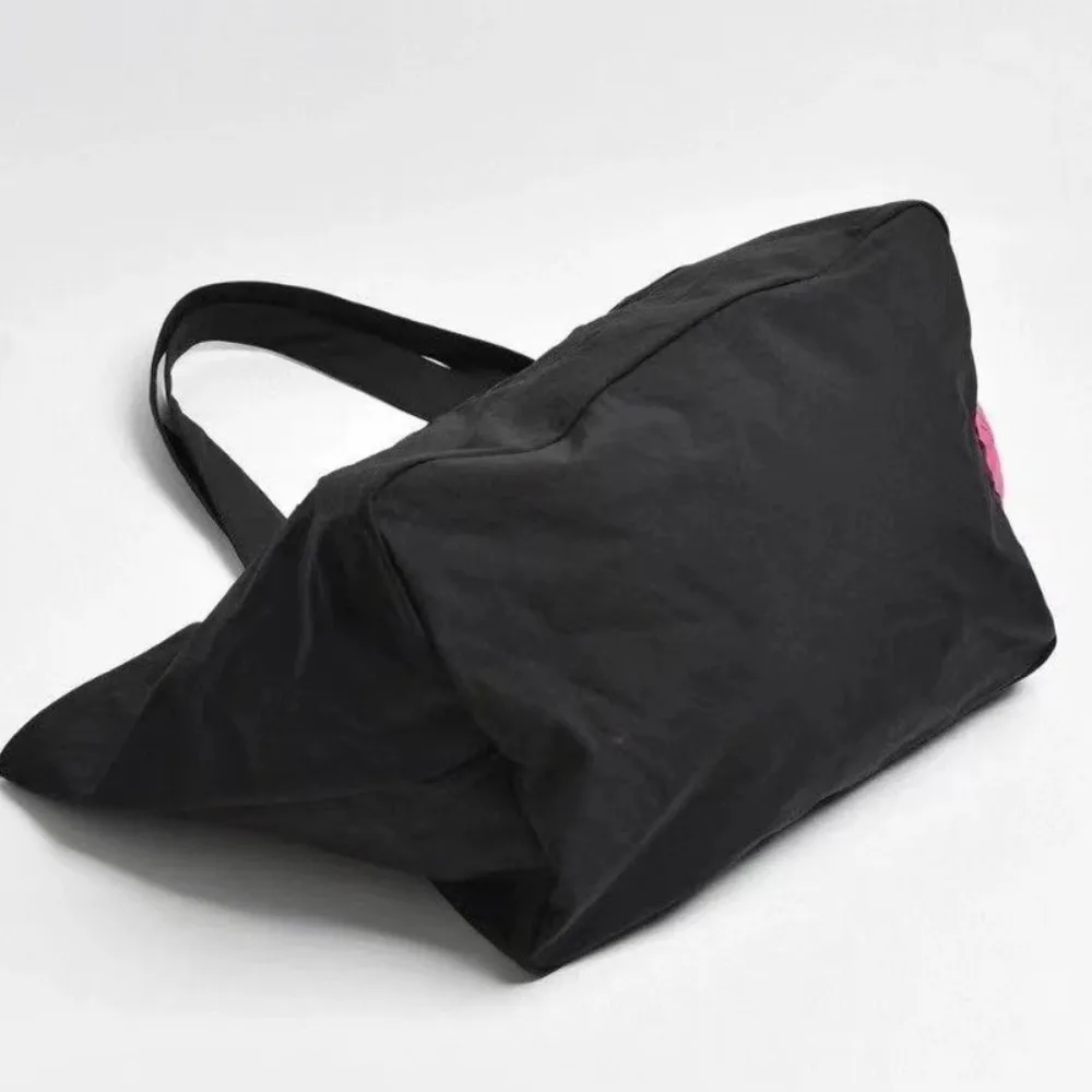 2025 Waterproof Nylon Fabric Tote Bags Embroidery Lady Single Shoulder Bag Large Capacity Reusable Grocery Bags Shopping Bags 6