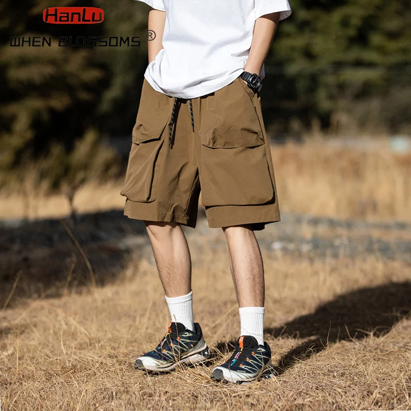 Men's Summer New 3D Pocket Design Workwear Shorts, Men's Fashion Brand Loose Casual Outdoor Quick Drying Shorts