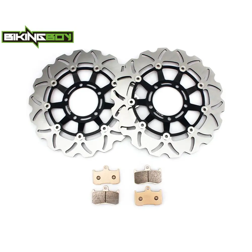 Bikingboy Per Triumph Daytona 675 2006 2007 2008 Daytona 675 R 2011 2012 Dischi Freno Anteriori Dischi Rotori + Pastiglie 310Mm Inossidabile