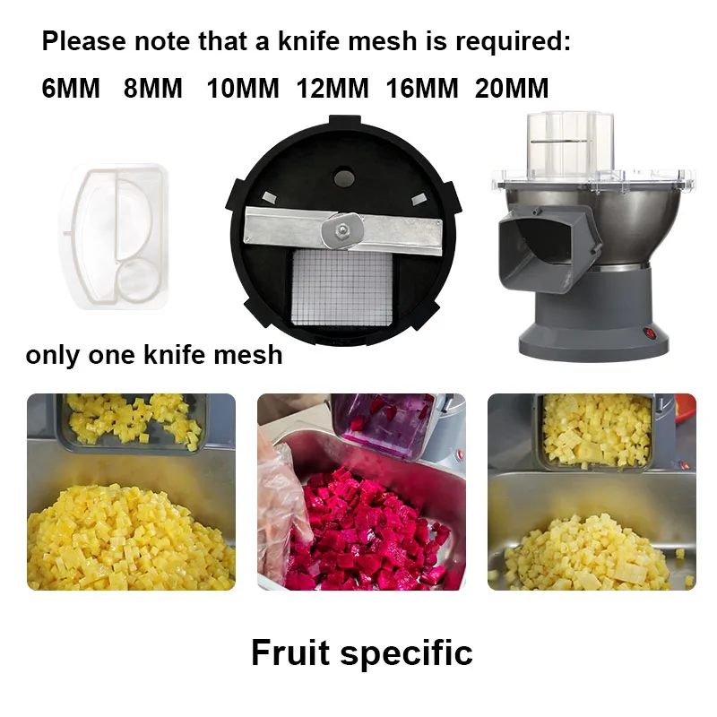 מסור 220V מסחרי פירות ירקות תפוח אדמה מסור ירקות חותך קישוט קישוט מכונת קישוט חשמלית