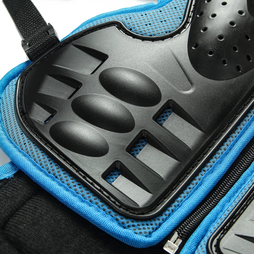 WOSAWE 5-10 Years Old Child Body Protector Motorcycle Waistcoat Armor Kids Motocross DH ATV Dirt Bike Chest Spine Knee Elbow Pad