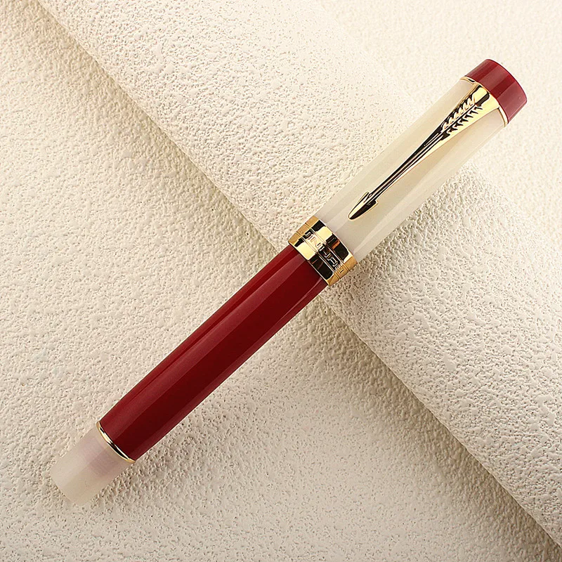 jinhao caneta tinteiro com nib fino resina cor 01