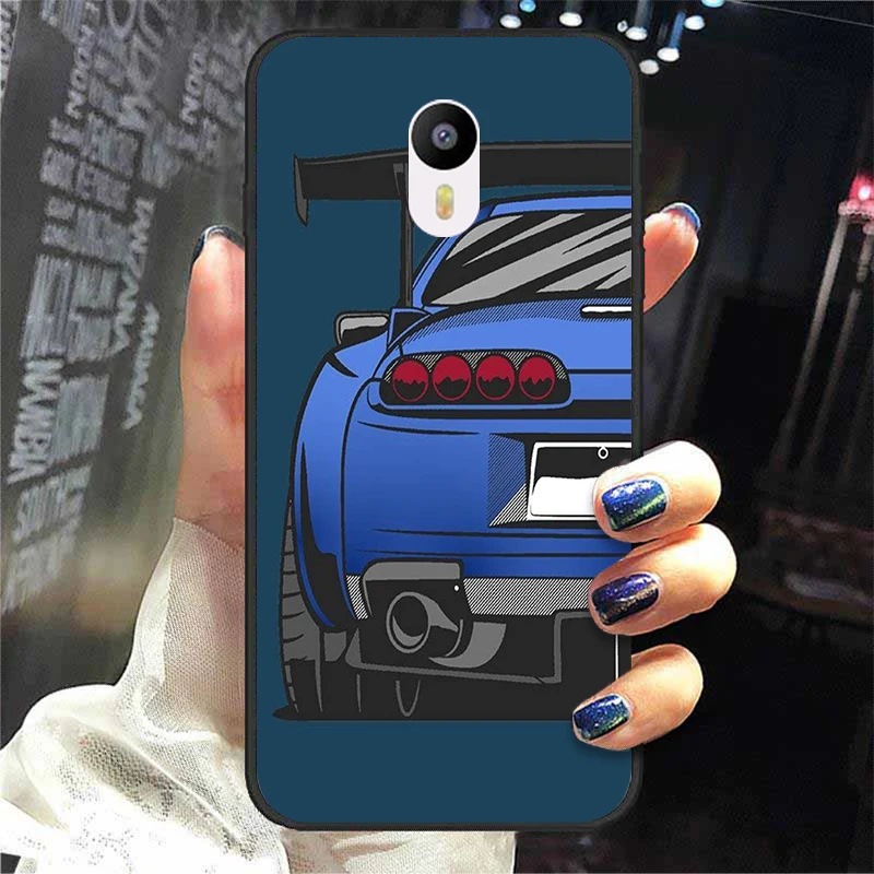 For Meizu M3 Cover Soft Silicone Bumper For MEIZU M 3 Meilan 3 Phone Back Case Covers Coque Fashion Cartoon JDM Sports Car Funda 