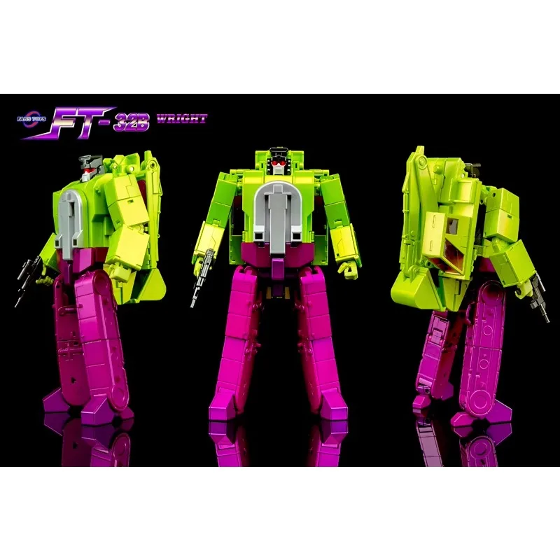 FansToys FT32B FT32-B 변형 장난감 Devastat 왼손 굴삭기 조합 모델 장난감