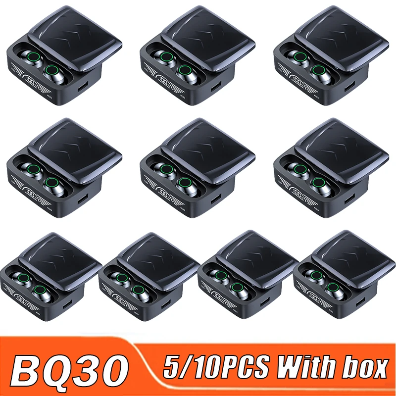 

BQ30 TWS Headphones Earbuds 5/10PCS Bluetooth Earphones Wireless Headset New Women Sport Men Smart Display Microphone PK M90 Pro