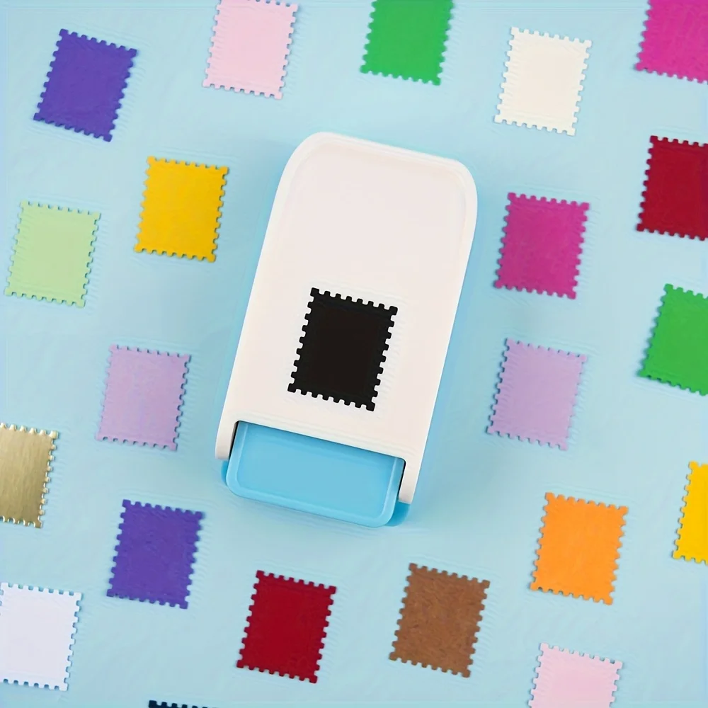 1x0.8인치/2.5x2.1센티미터 직사각형 스탬프 펀치; 레버형 기계, 종이 예술 스크랩북 펀칭기에 적합