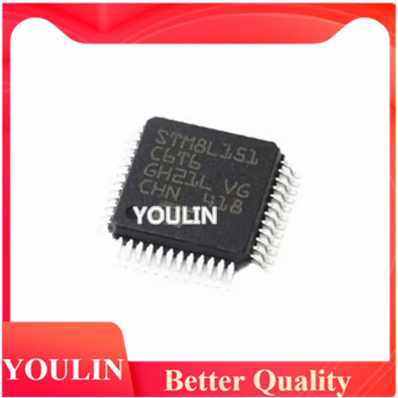 

5pcs New genuine STM8L151C6T6 151C6T6 LQFP-48 microcontroller microcontroller
