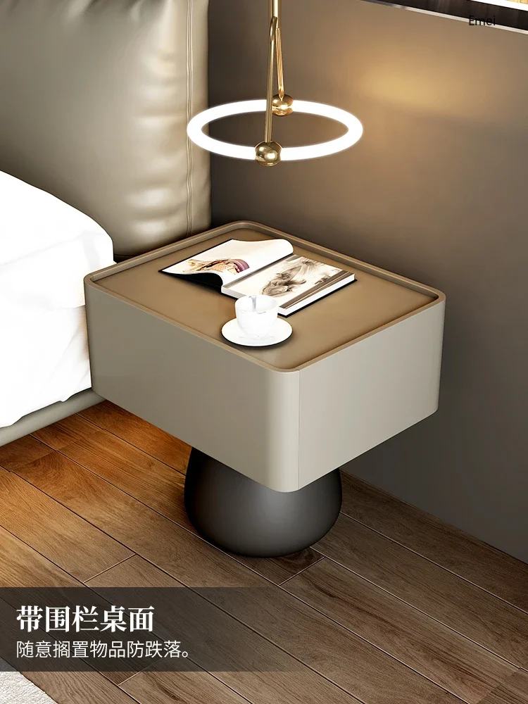 Suspension Solid Wood Bedside Cabinet Simple Modern Light Luxury Advanced Creative Small Table