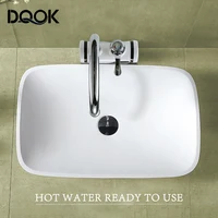 Robinet chauffe-eau électrique instantané LED, pour la cuisine, chauffage immédiat de l'eau, eau chaude 2