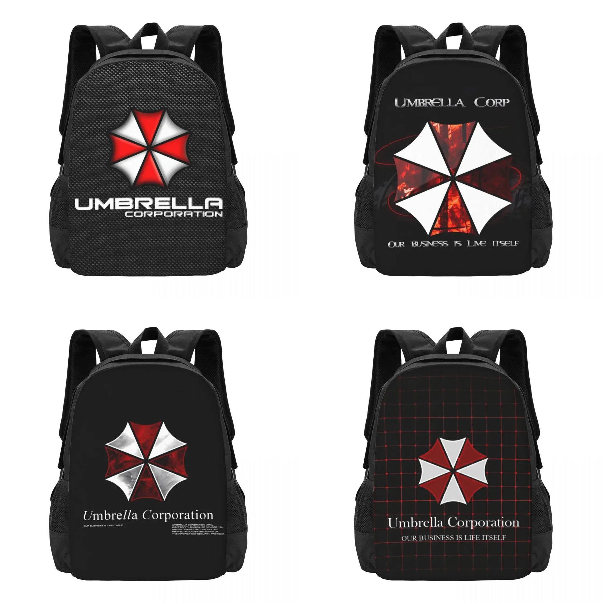 

Corporation Red Umbrella Travel Laptop Backpack, Business College School Computer Bag Gift for Men & Women