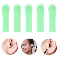 Ear Spoon Sleeves Ear Wax Removal Tips Silicone Ear Wax Picker Cover Ear Scoops Ear Spoon Protector Ear Cleaning Tools Blue 2