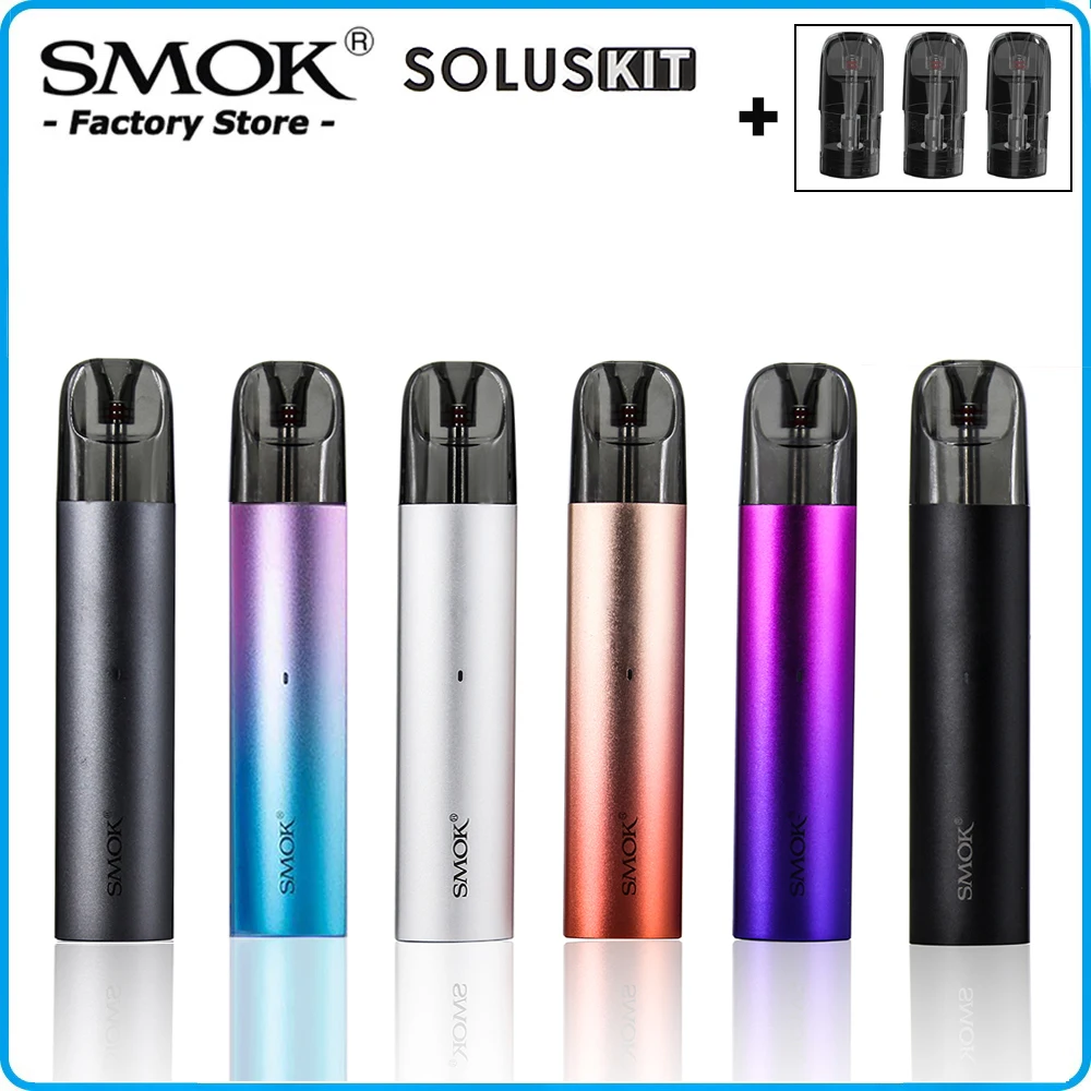 Tanie Oryginalny zestaw SMOK SOLUS 16W 700mAh Pod Vape elektroniczny papieros sklep