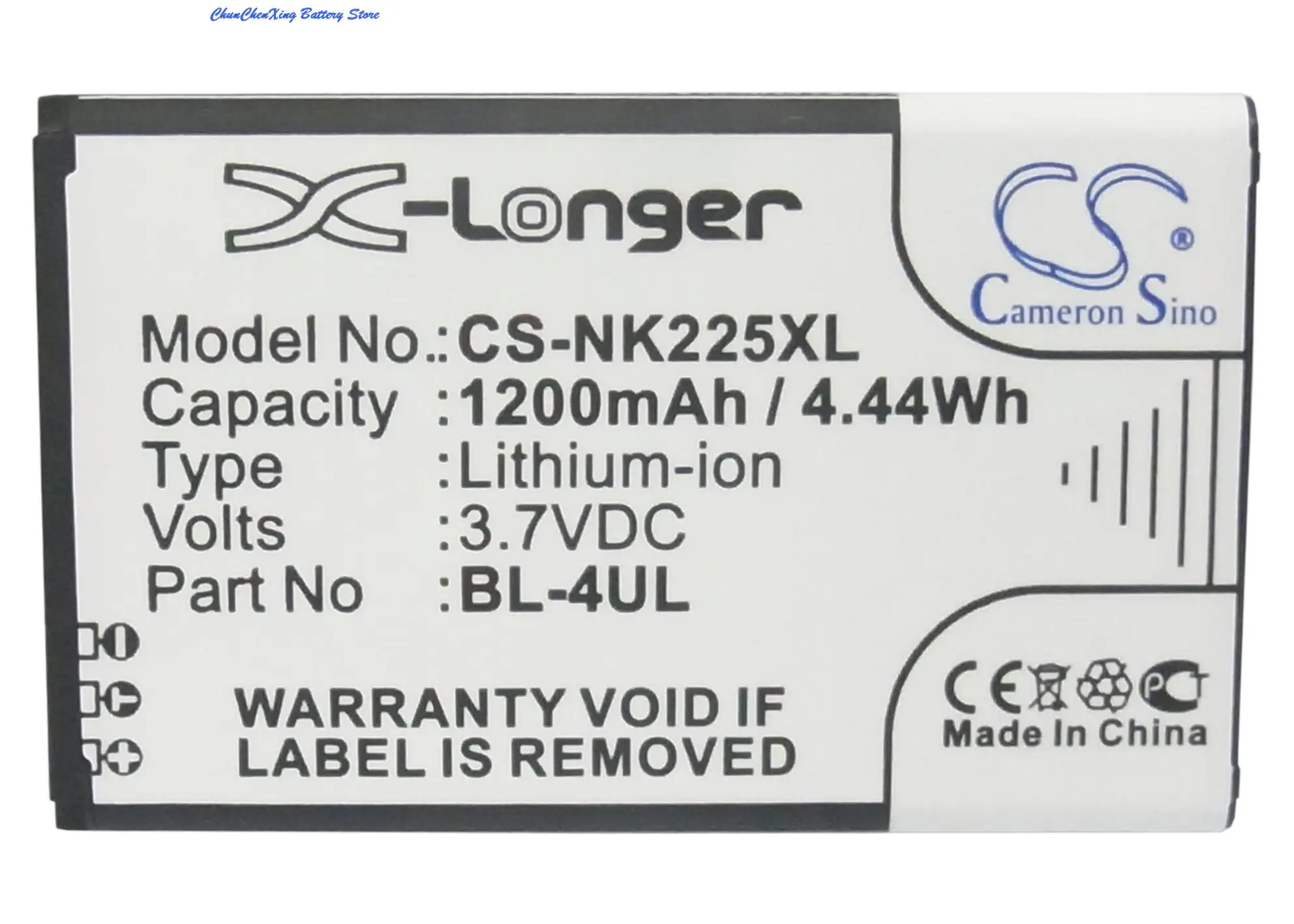 Cameron Sino 1200Mah Batteria Bl-4Ul Per Nokia 3310 2017, Asha 225, Nuovo 3310, Rm-1012, Ta-1008, Ta-1030