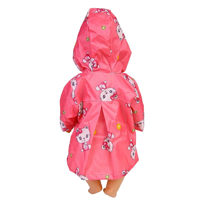 17 Inch Baby Doll Clothes Raincoat Humanoid Doll Accessories Costume Girl Play Toy Waterproof Clothing Wear Kids Festiival Gift images - 6