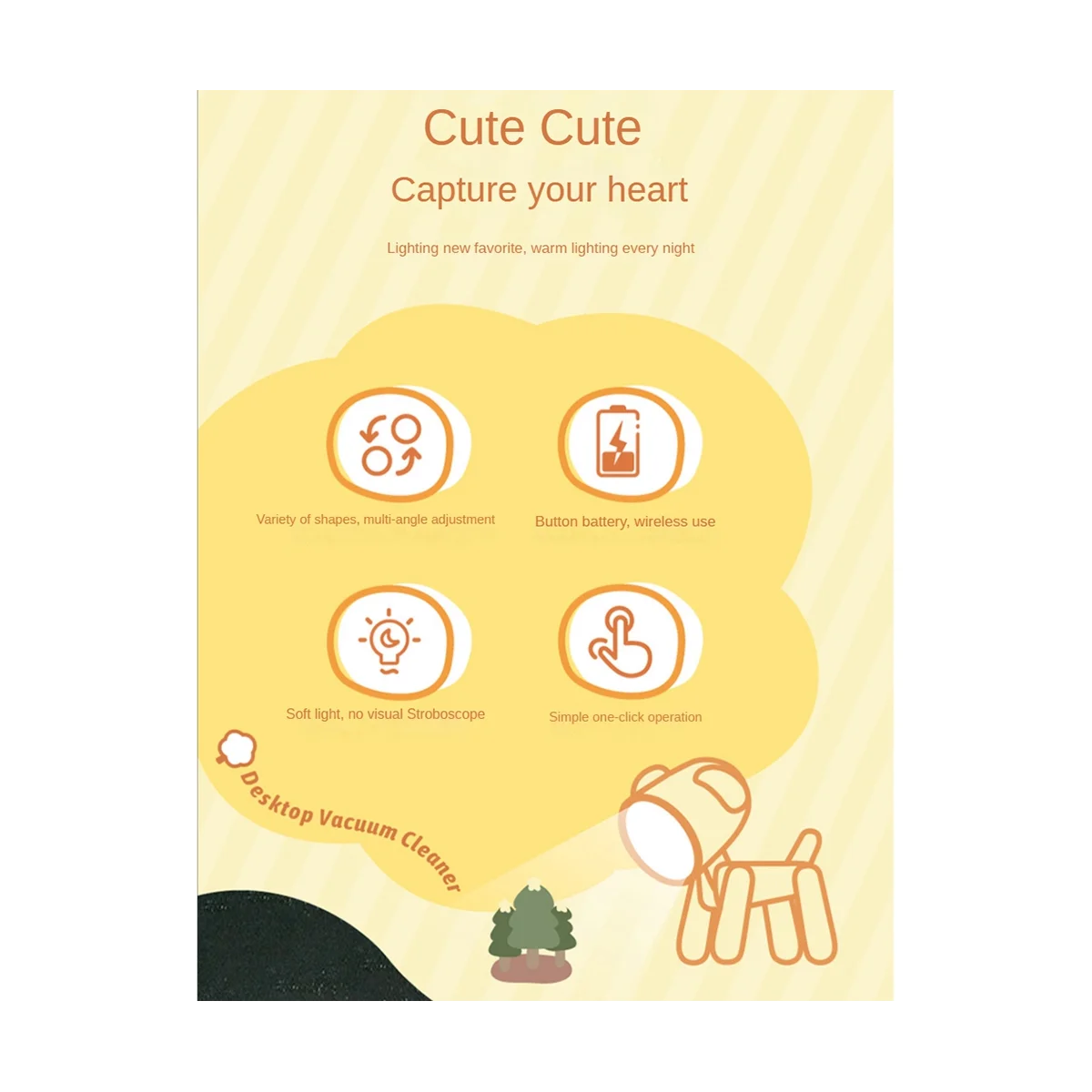 

Регулируемая Настольная мини-лампа для защиты глаз