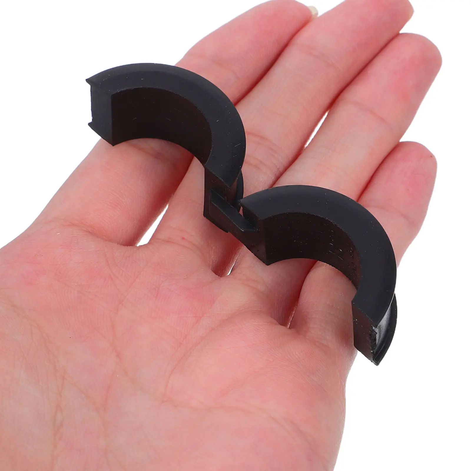 10Pcs 자전거 핸들바 스템 어댑터 고무 가스켓 22.2-31.8mm 논마링 핸들바 스페이서 안티 슬립 클램프 사이클링 개조