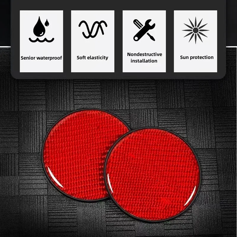 2Pcs Carbon Fiber Car Water Coaster Cup Mat Bottle Holder Anti-slip For Volkswagen Vw T-CROSS TCROSS Car Accessory