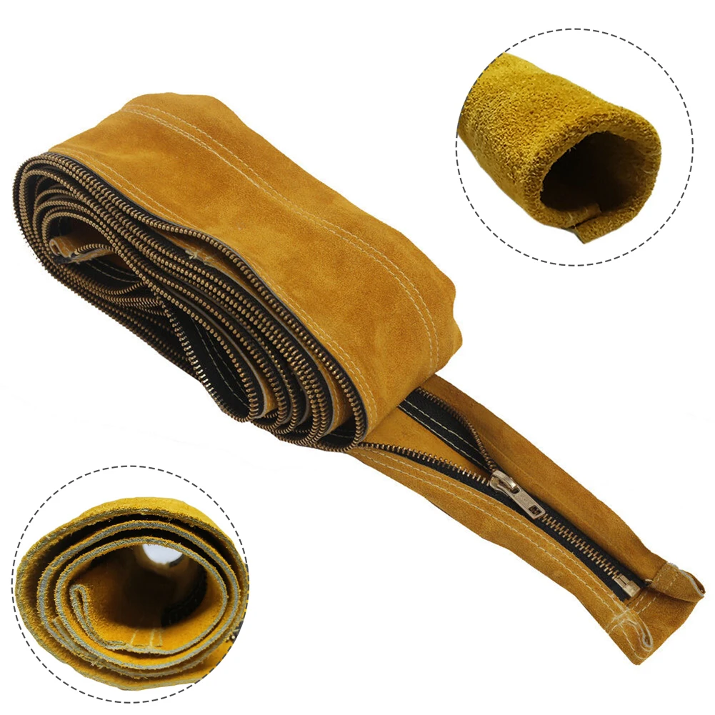 Couvercle De Tuyau Câble Torche Soudage En Cuir Vache Tig Mig, 3.5 Mètres, 11.5 Pieds L 4 Pouces, Équipement Large
