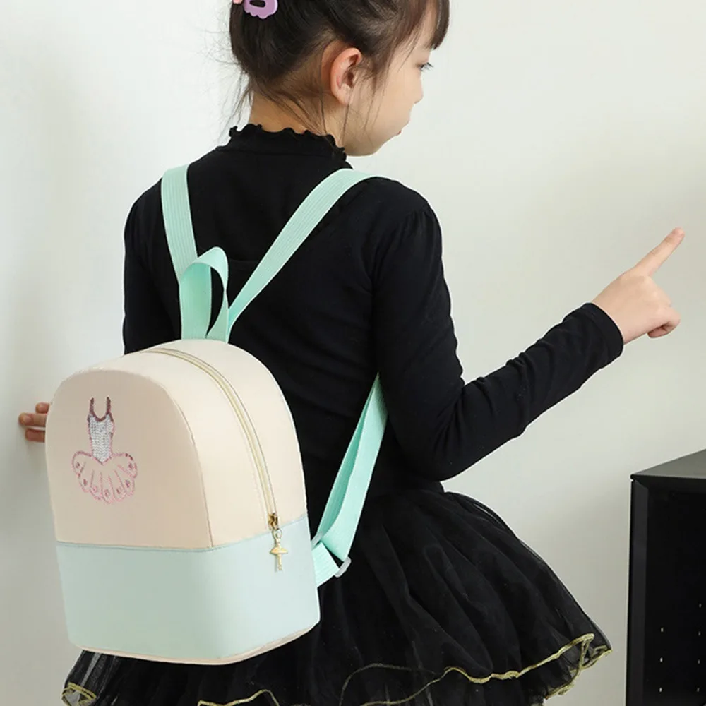 Cute Children's Dance Bag Princess Style Breathable Girls Ballet Sports Bag Waterproof Wear-resistant Kindergarten Yoga Backpack