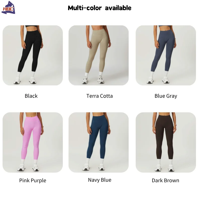 HBC Women Seamless Yoga Leggings High Waist Scrunch Butt Tights Compression Pant GYM Workout Pants Sports Fitness Leggings 5