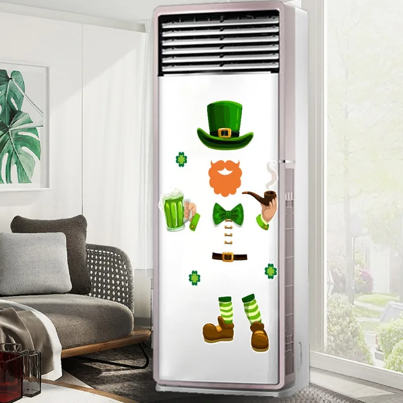 11개 세트 성 패트릭의 날 냉장고 자석 세트, 냉장고, 사무실, 금속 표면, 휴일 장 샴록 및 무지개 장식