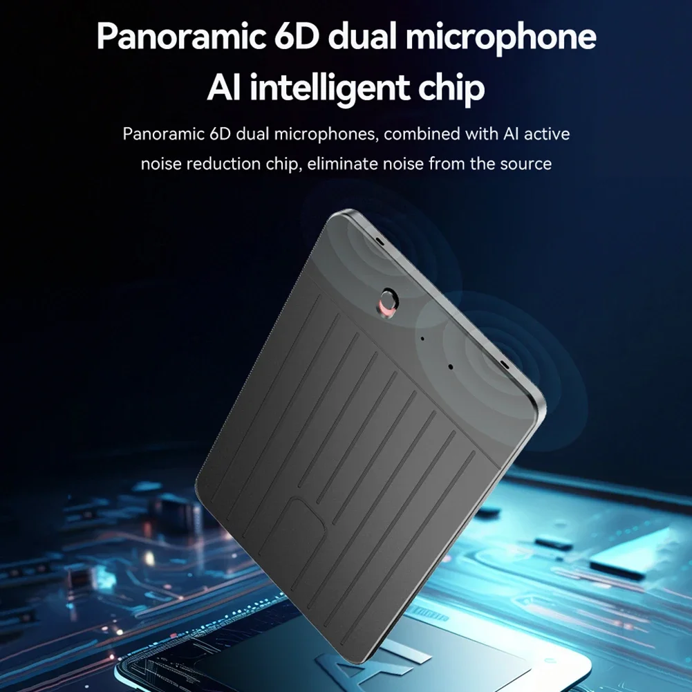 ChatGPT-4 AI Voice Recorder 500mAh AI Notetaking Device 188 Languages Intelligent Note Voice Recorder for International Exchange