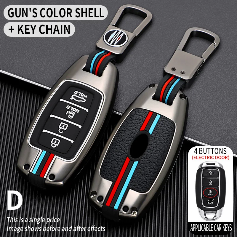 Car Key Case Cover Shell Fob For Hyundai Palisade Grandeur Azera ...